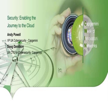 Security: Enabling the Journey to the Cloud