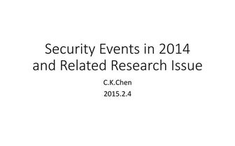 Security events in 2014