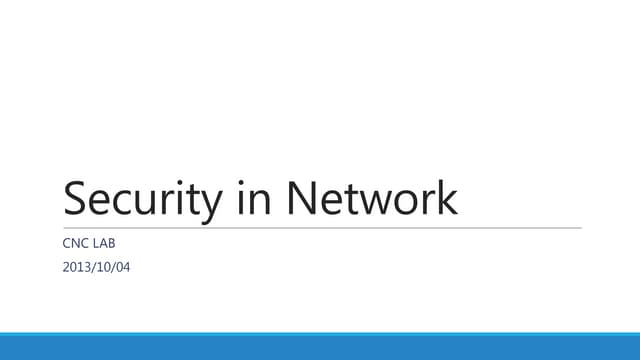 Security in network