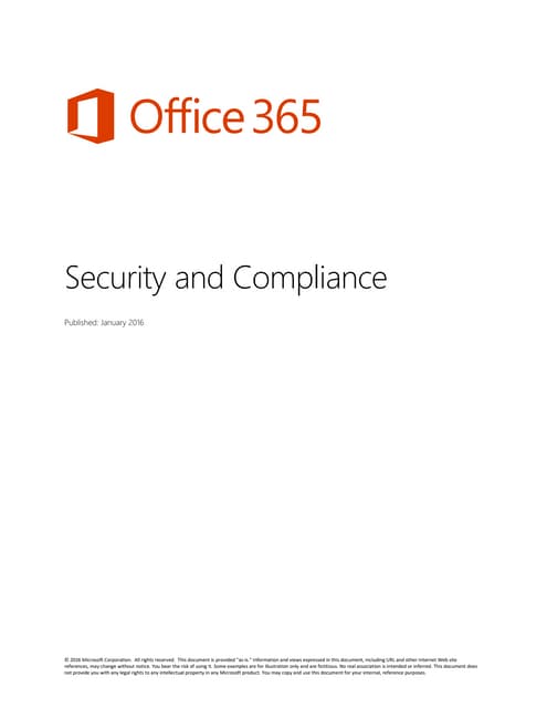 Security and Compliance