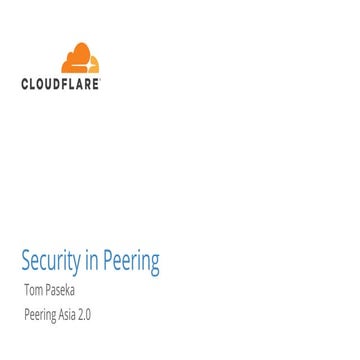 Peering Asia 2.0: Security in Peering