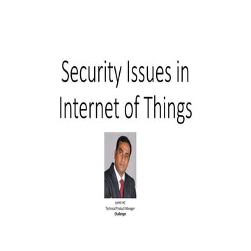 Security Issues in Internet of Things