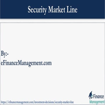 Security Market Line