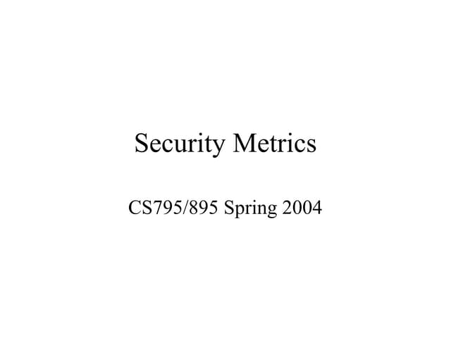 Securitymetrics
