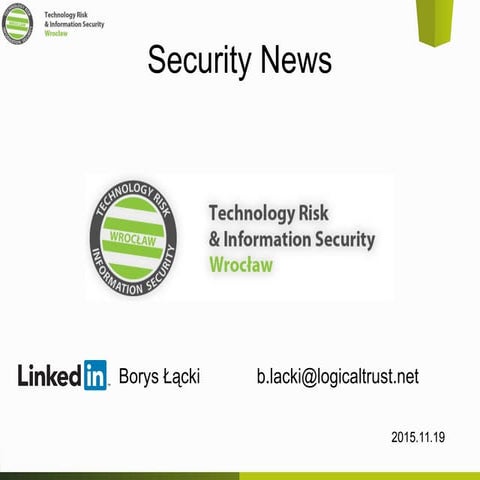 Security news 20151119