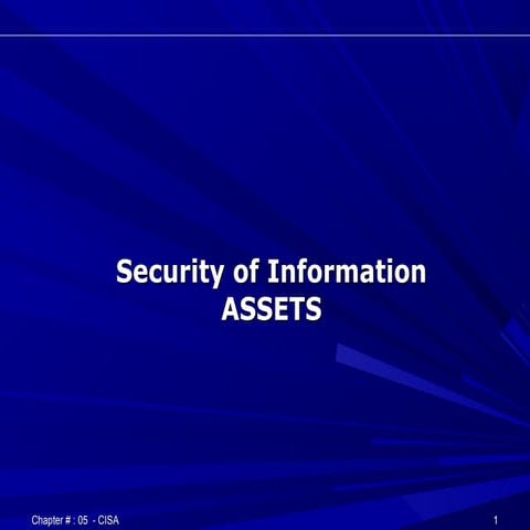 Security of information asset