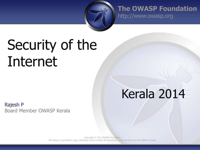 Security of internet
