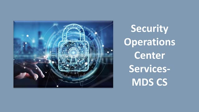 Security Operations Center