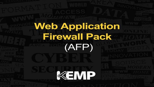 O Web Application Firewall Pack da KEMP