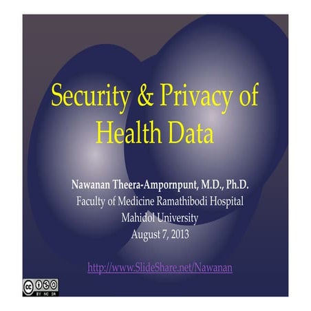 Security & Privacy for Health Data