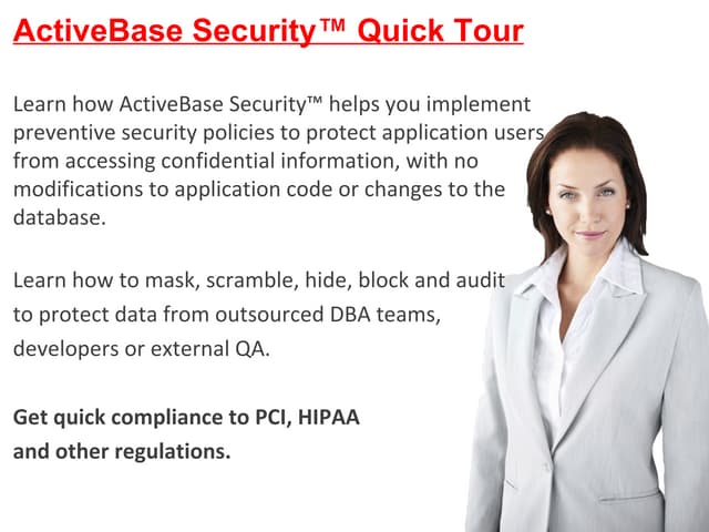 Security Quick Tour