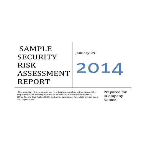 EHR meaningful use security risk assessment sample document