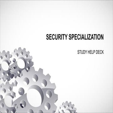 OutSystems Security Specialization - Study Help Deck