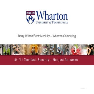 Wharton Computing Techfast: Security