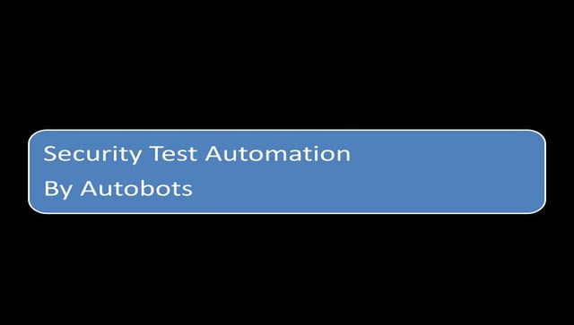 Security testautomation