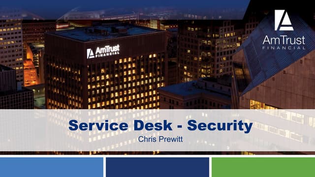 Security and the Service Desk