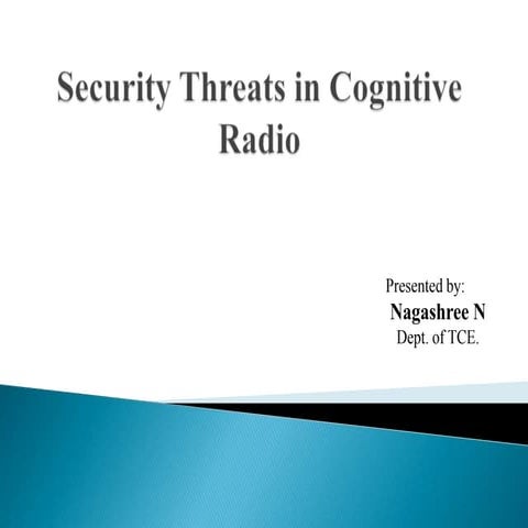 Security threats in cognitive radio