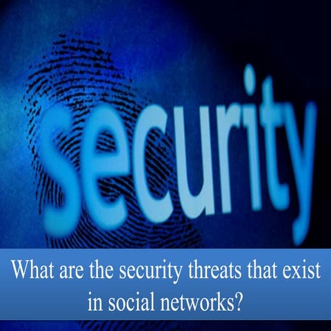 Security threats in social networks