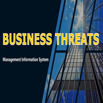 Security threats management information system