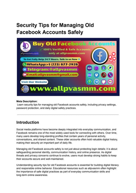 Comprehensive Facebook Account Security Guide 2026: Privacy, Safety ...