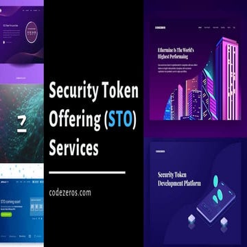 Security Token Offering (STO) Services - STO Solutions