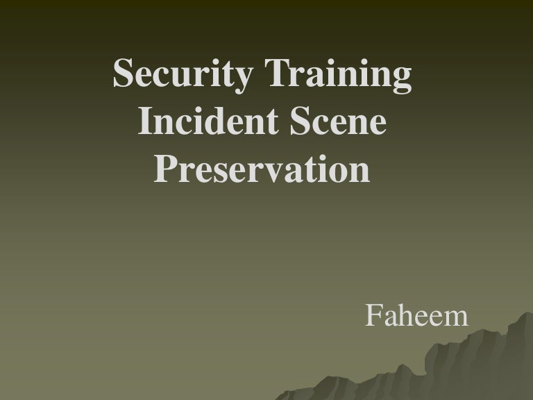 security training incident investigation and report fire incident report sample