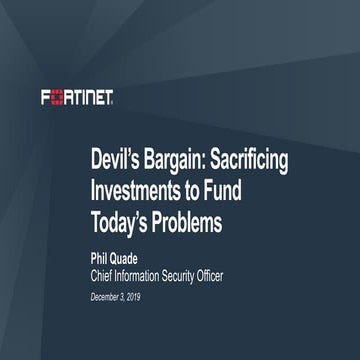 Devil's Bargain: Sacrificing Strategic Investments to Fund Today's Problems