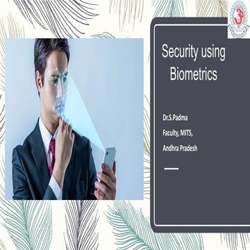 Bio Metrics Paper Presentation | PDF