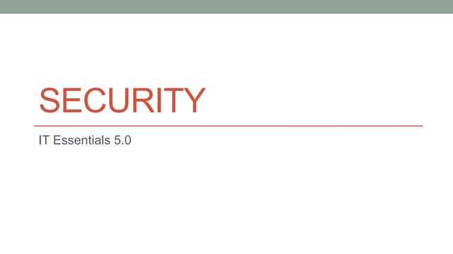 Security Basics