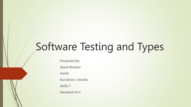 Software testing and types.pptx