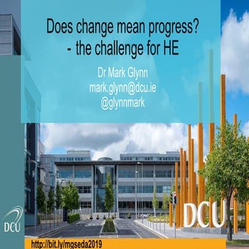 Does change mean progress?  - the challenge for HE 