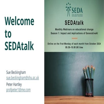 SEDAtalk February 2025: Impact and implications of GenerativeAI