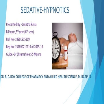 Sedative hypnotics