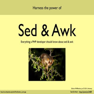 Sed & awk   the dynamic duo