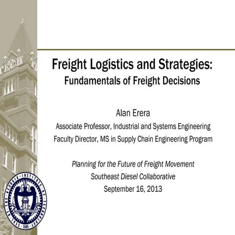 Freight Logistics Fundamentals
