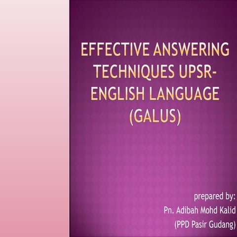 english year 6 remedial program