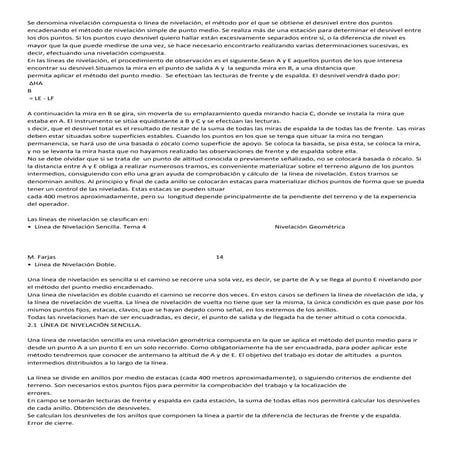 nivelación compuesta