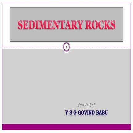 Sedimentary rocks