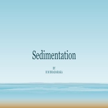 Sedimentation