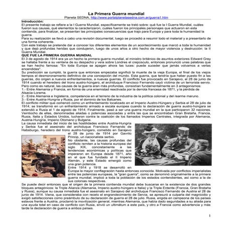 Primera Guerra Mundial