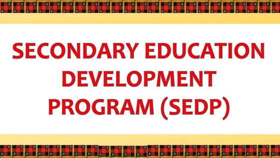 Secondary education development program (sedp) power point | PPTX ...