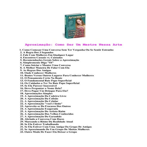 Sedução 2   aproximação - como ser um mestre nessa arte