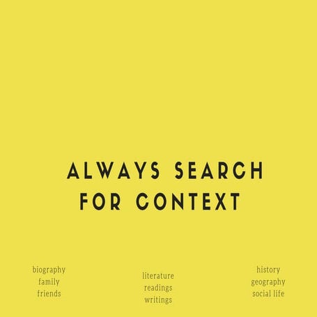 always search for context (E. Fouz)