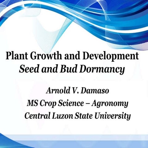 Seed and bud dormancy