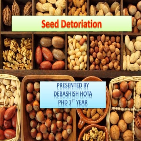 Seed detoriation