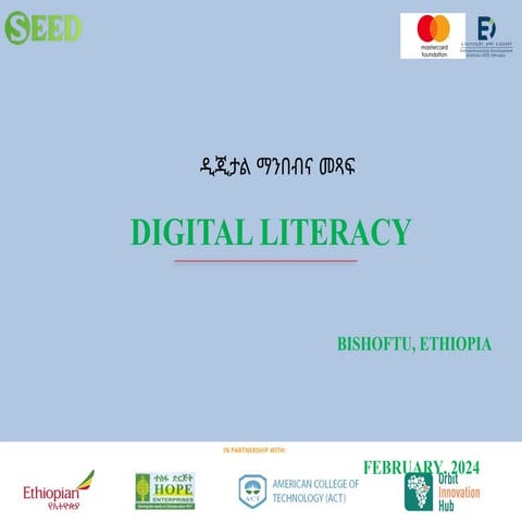 DIGITAL LLITRACYSEED Digital Literacy TOT PPT.pptx