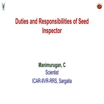 Seed inspector