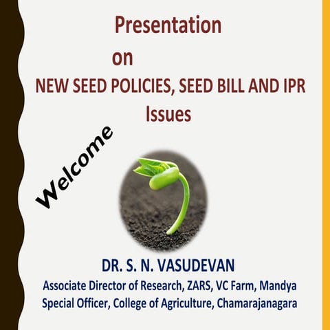Seed policies (1)