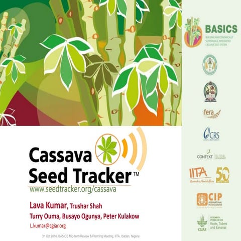 Cassava Seed Tracker Presentation | PPTX