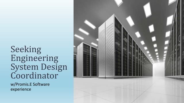 Seeking System Design Coordinator